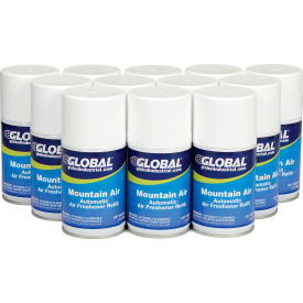 Global Industrial&#153; Automatic Air Freshener Refills Mountain Air 7 oz. Can - 12 Refills/Case