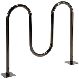 Global Industrial&#153; Wave Bike Rack 5-Bike Capacity Flange Mount Black
