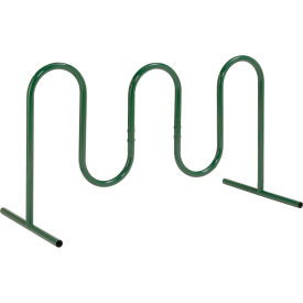 Global Industrial&#153; Wave Bike Rack 7-Bike Capacity Free Standing Green