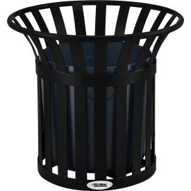 Global Industrial&#8482; Steel Slat Planter - Black