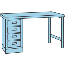 72 X 30 Workbench W/4-Drawers