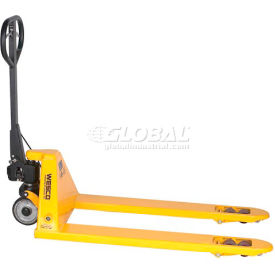Wesco&#174; Manual Pallet Jack with Hand Brake 5500 lb. Capacity 27""W x 48""L Forks