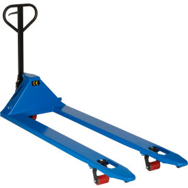 Global Industrial&#153; Premium Extra-Long Fork Manual Pallet Jack 4400 lb. Cap. 27""W x 70""L Forks