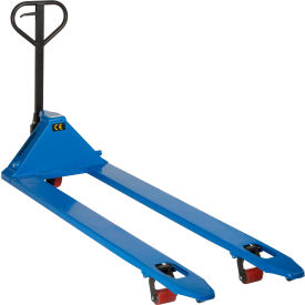 Global Industrial&#153; Premium Extra-Long Fork Manual Pallet Jack 4400 lb. Cap. 27""W x 78""L Forks