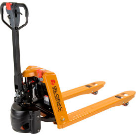 Global Industrial&#153; Semi-Electric Pallet Jack 3300 lb. Capacity 27""W x 48""L Forks