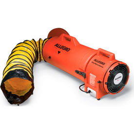 Allegro 9536-50 8 Inch  Axial DC Plastic Blower w/ Canister & 50' Ducting 12V