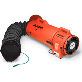Allegro Industries&#174; Axial Explosion Proof Blower W/ 50' Ducting 900 CFM 1/3 HP