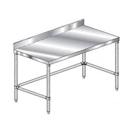 Aero Manufacturing 304 Stainless Steel Table 120 x 30"" 4"" Backsplash 16 Gauge