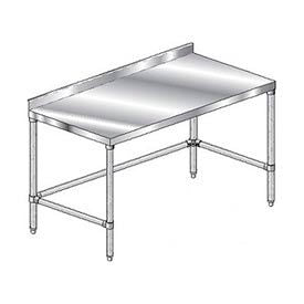 Aero Manufacturing 430 Stainless Steel Table 60 x 30"" 2-3/4"" Backsplash 16 Gauge