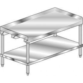 Aero Manufacturing Equipment Stand W/ Backsplash 18 Ga 430 Stainless Steel Top 24""Wx30""D