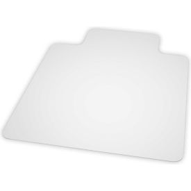 Interion&#174; Office Chair Mat for Hard Floor - 36""Wx48""L w/20""x10"" Lip - Straight Edge- Ind. Pkg