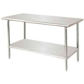 Advance Tabco 304 Stainless Steel Table 84 x 36"" Undershelf 14 Gauge