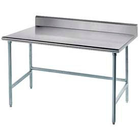 Advance Tabco 304 Stainless Steel Table 72 x 24"" 5"" Backsplash 14 Gauge