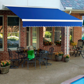 Awntech DM24-7-BB Retractable Awning Manual 24'W x 10'D x 10""H Blue