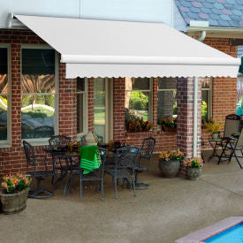 Awntech MM18-65-W Retractable Awning Manual 18'W x 10'D x 10""H Off White