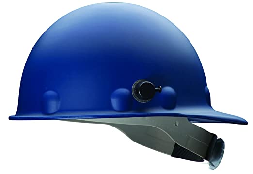 North Safety Equipment Fibre-Metal by Honeywell P2AQRW71A000 Super Eight Fiber Glass Cap Style Ratchet Hard Hat with Quick-Lok, Blue -1 Pcs