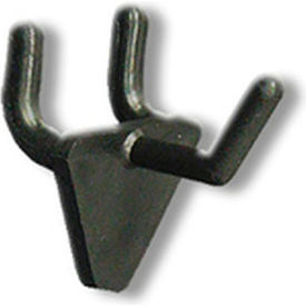 Global Approved 800071-BLK 1"" Opaque Plastic Hook Black - Pkg Qty 50
