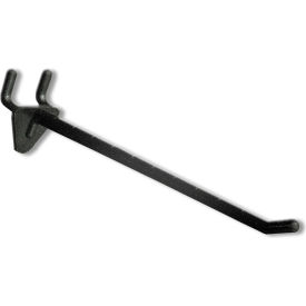 Global Approved 800076-BLK 6"" Opaque Plastic Hook Black - Pkg Qty 50