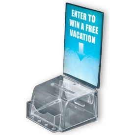 Global Approved 206006 Small Molded Suggestion Box W/ Pocket 5.5