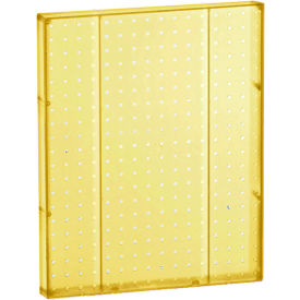 Global Approved 771620-YEL Pegboard Wall Panel 16"" x 20"" Yellow Opaque - Pkg Qty 2