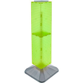 Global Approved 703387-GRE 4-Sided Interlocking Pegboard Display 8"" x 40"" Green Opaque 1 Piece