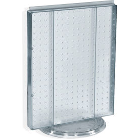 Global Approved 700500-CLR Pegboard Countertop Display 16"" x 20"" Clear Opaque 1 Piece