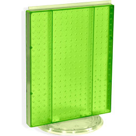 Global Approved 700500-GRE Pegboard Countertop Display 16"" x 20"" Green Opaque 1 Piece