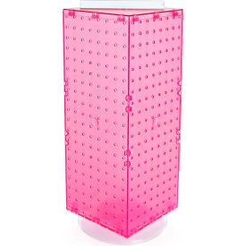 Global Approved 703385-PNK Interlocking Pegboard Countertop Display 8"" x 20"" Pink 1 Piece
