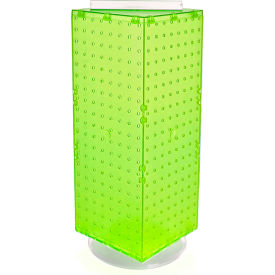 Global Approved 703385-GRE Interlocking Pegboard Countertop Display 8"" x 20"" Green 1 Piece