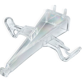 Global Approved 800035 Open Eyeglass Holder For Pegboard/Slatwall Clear - Pkg Qty 25