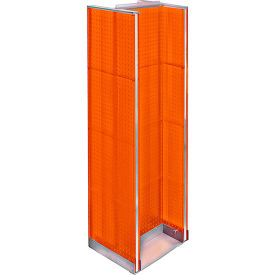 Global Approved 700430-ORG H-Shaped Pegboard Display 16""W x 60""H RG 1 Pc