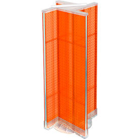 Global Approved 700444-ORG Pinwheel Pegboard Display W/RB 13.5""W x 44""H RG 1 Pc