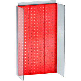 Global Approved 700355-RED Pegboard Powerwing Display 13.5""W x 22""H Red 1 Pc