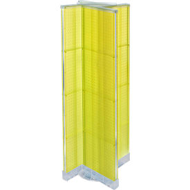 Global Approved 700420-YEL Pinwheel Pegboard Display 16""W x 60""H YL 1 Pc