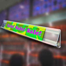 Global Approved 600060 Flip Up C-Channel 2.25""H x 72""L CLR - Pkg Qty 5