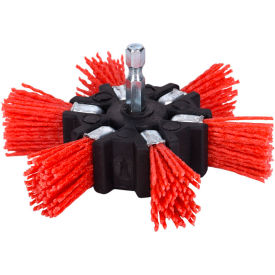 Century Drill 77341 Flap Brush 4"" Dia. 1/4"" Shank Size Nylon