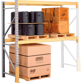 Penco Double Slotted Pallet Rack Add-On - No Deck - 96""W x 42""D x 144""H