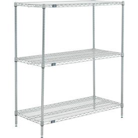 Nexel&#174; 3 Shelf Poly-Z-Brite&#174; Wire Shelving Unit Starter 36""W x 18""D x 54""H