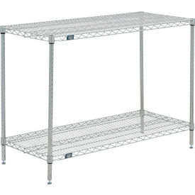 Nexel&#174; 2 Shelf Poly-Z-Brite&#174; Wire Shelving Unit Starter 48""W x 21""D x 34""H