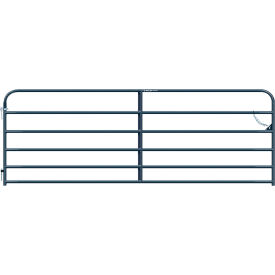 Behlen Country 12' Heritage Round Corner Gate 1-5/8"" Tube Gray