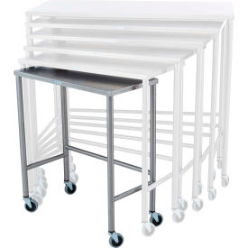Blickman Stainless Steel Nesting Mobile Instrument Table 28""W x 14""D