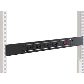 BOSTONtec 8-Outlet Power Bar Horizontal Mount 115 VAC. 15A