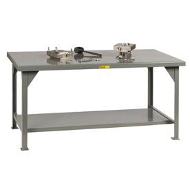 Little Giant&#174; Heavy Duty 7 Gauge Steel Workbench Fixed Height - 48""W x 30""D x 34""H
