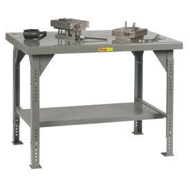 Little Giant&#174; Heavy Duty Workbench w/ Steel Square Edge Top 60""W x 36""D Gray