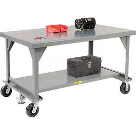 Little Giant&#174; Welded Steel Mobile Workbench 72 x 36"" 7 Gauge