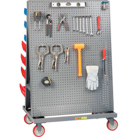 Little Giant&#174; Mobile A-Frame - Lean Tool Cart Pegboard/Louvered Panels 24""D x 60""W