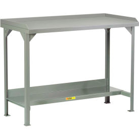 Little Giant WSL2-3672-AH Welded Steel Workbenches w/ Back and End Stops 72""W x 36""D Adj. Height