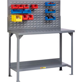 Little Giant WST2-3672-36-LP 72""W x 36""D Fixed Height Welded Steel Workbench Lower Shelf
