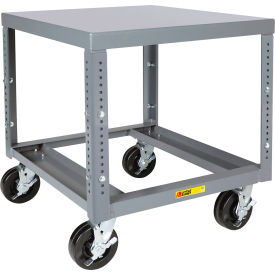 Little Giant&#174; Heavy Duty Machine Table w/ Open Base Adj. Height 30""W x 22""D x 30""-37""H Gray