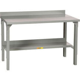 Little Giant® Steel Square Edge Workbench with Backstop Adjustable Height - 60""W x 28""D